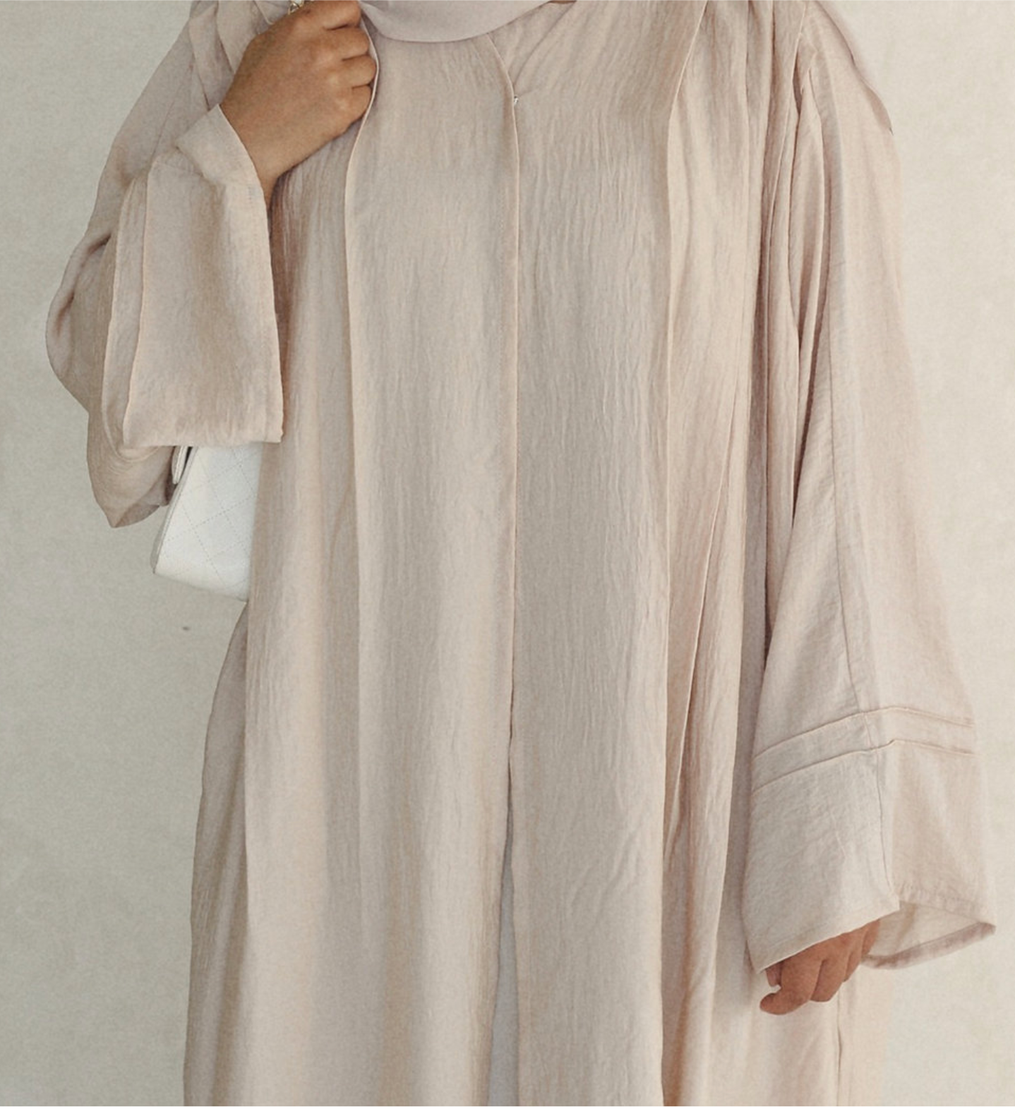 classy abaya, simple abaya, classy cream abaya,